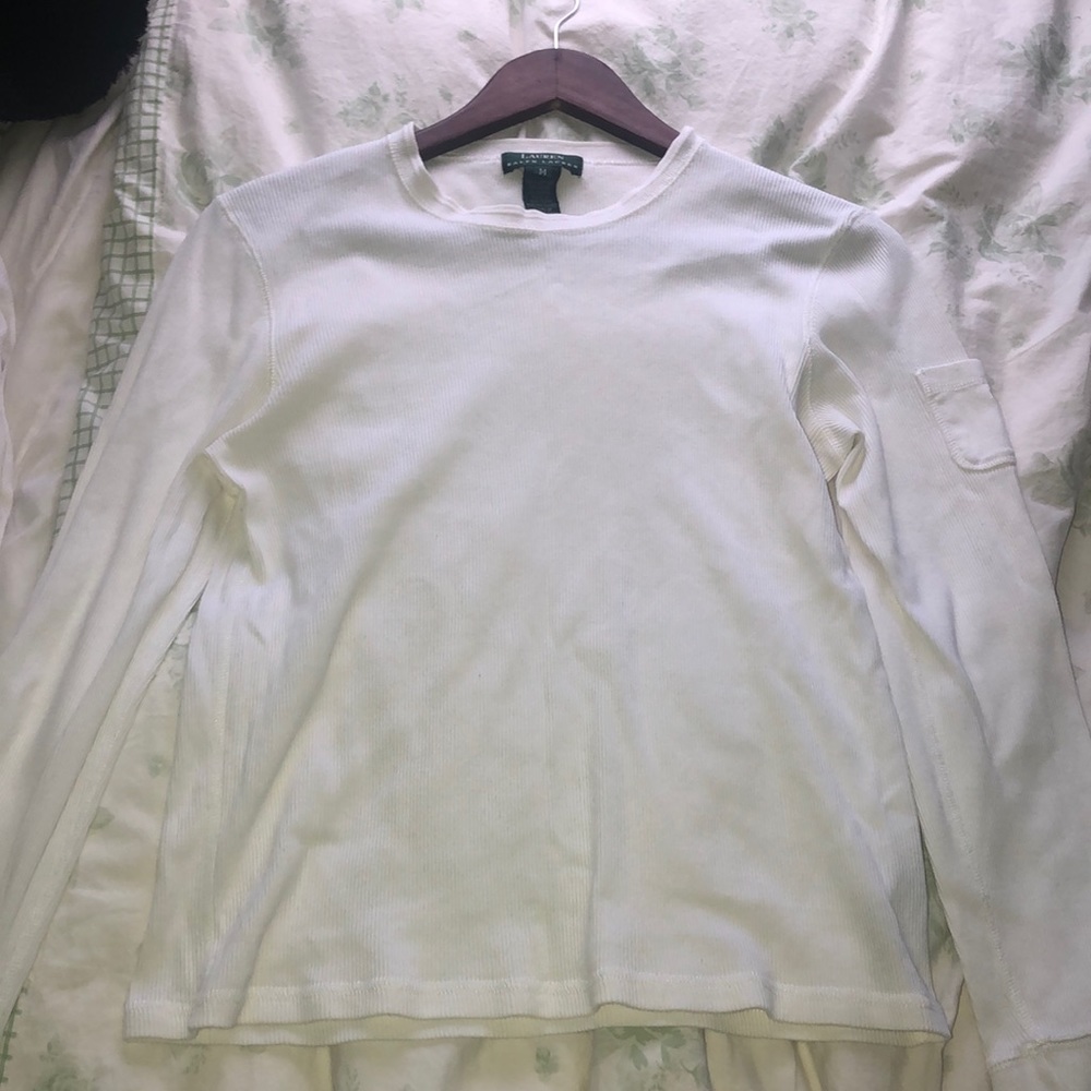 Ralph Lauren White Long Sleeve Shirt
